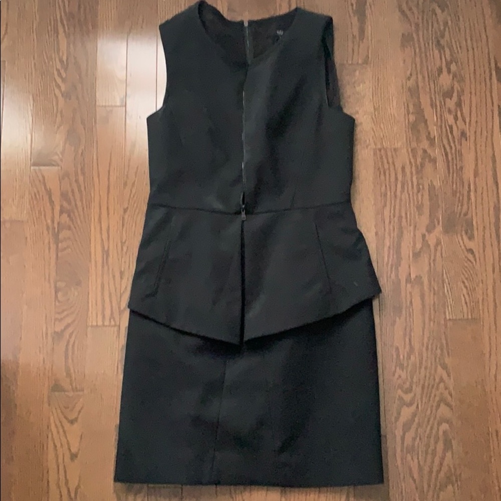 Short Black Peplum Tibi Dress